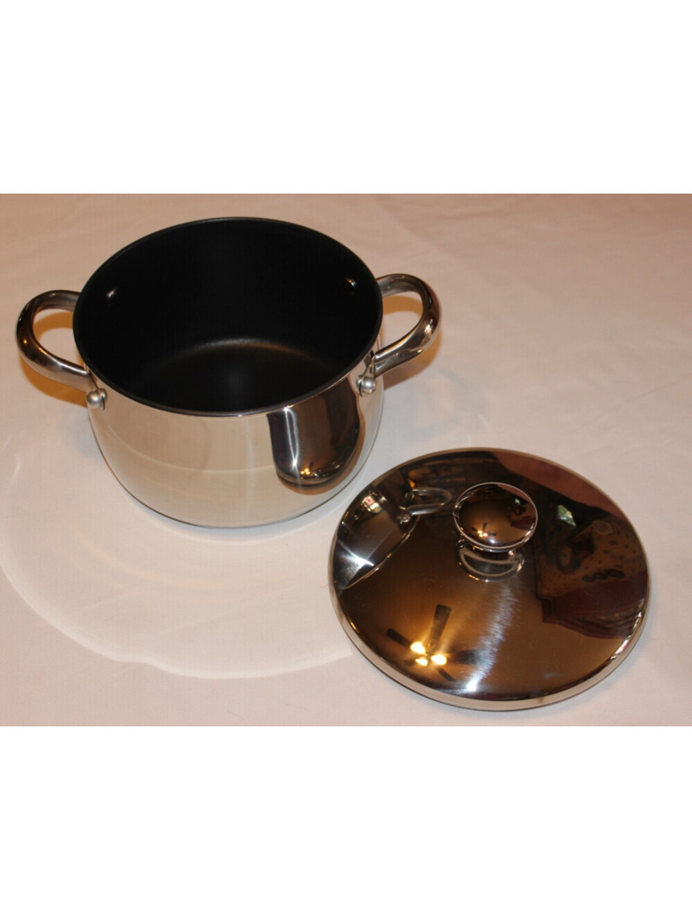 Cook's Essentials 4 Qt 8" Stainless Steel Nonstick Stock Pot w/Lid T10002